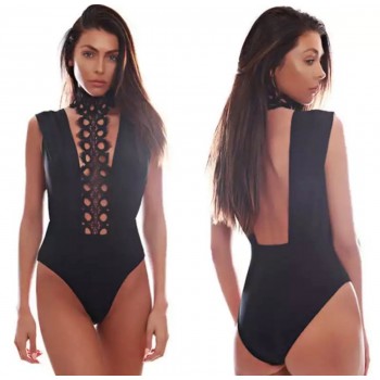 'Abigail' black bodysuit